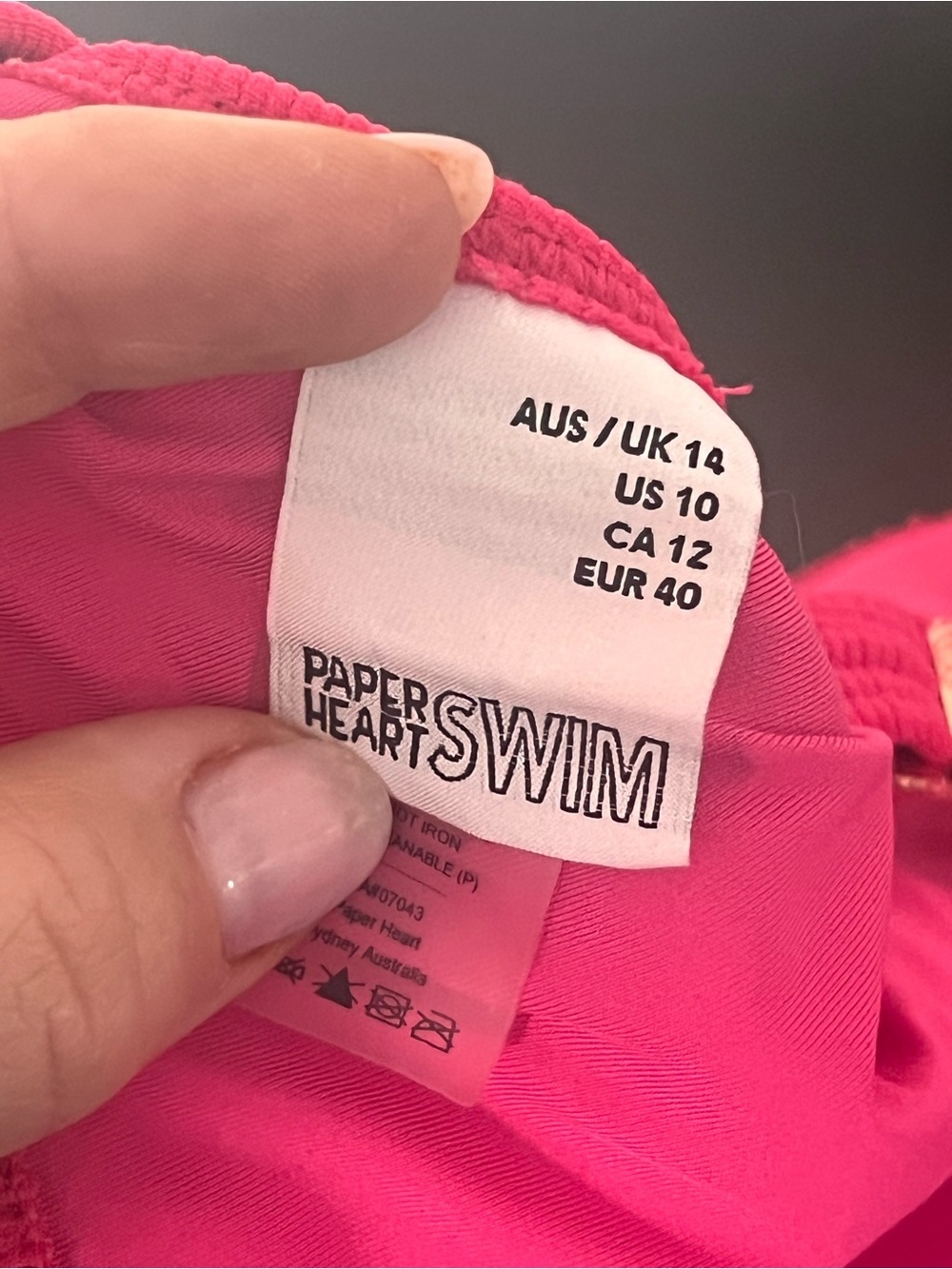Paper Heart Swim Pink Ribbed Bikini Set - Picture 10 of 10